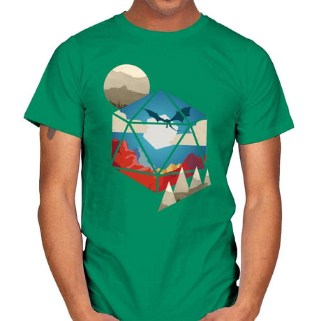 D20 World - Mens T-Shirts RIPT Apparel Small / Kelly Green