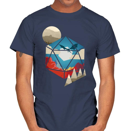 D20 World - Mens T-Shirts RIPT Apparel Small / Navy