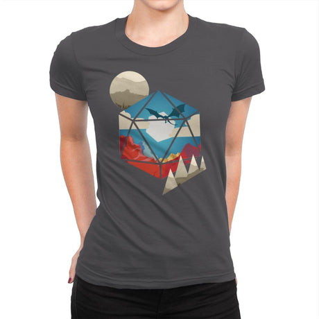 D20 World - Womens Premium T-Shirts RIPT Apparel Small / Heavy Metal