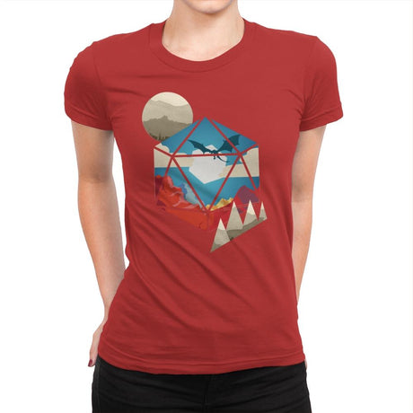 D20 World - Womens Premium T-Shirts RIPT Apparel Small / Red