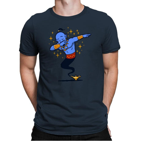 Dabbing Genie, Genie - Mens Premium T-Shirts RIPT Apparel Small / Indigo
