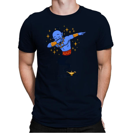 Dabbing Genie, Genie - Mens Premium T-Shirts RIPT Apparel Small / Midnight Navy