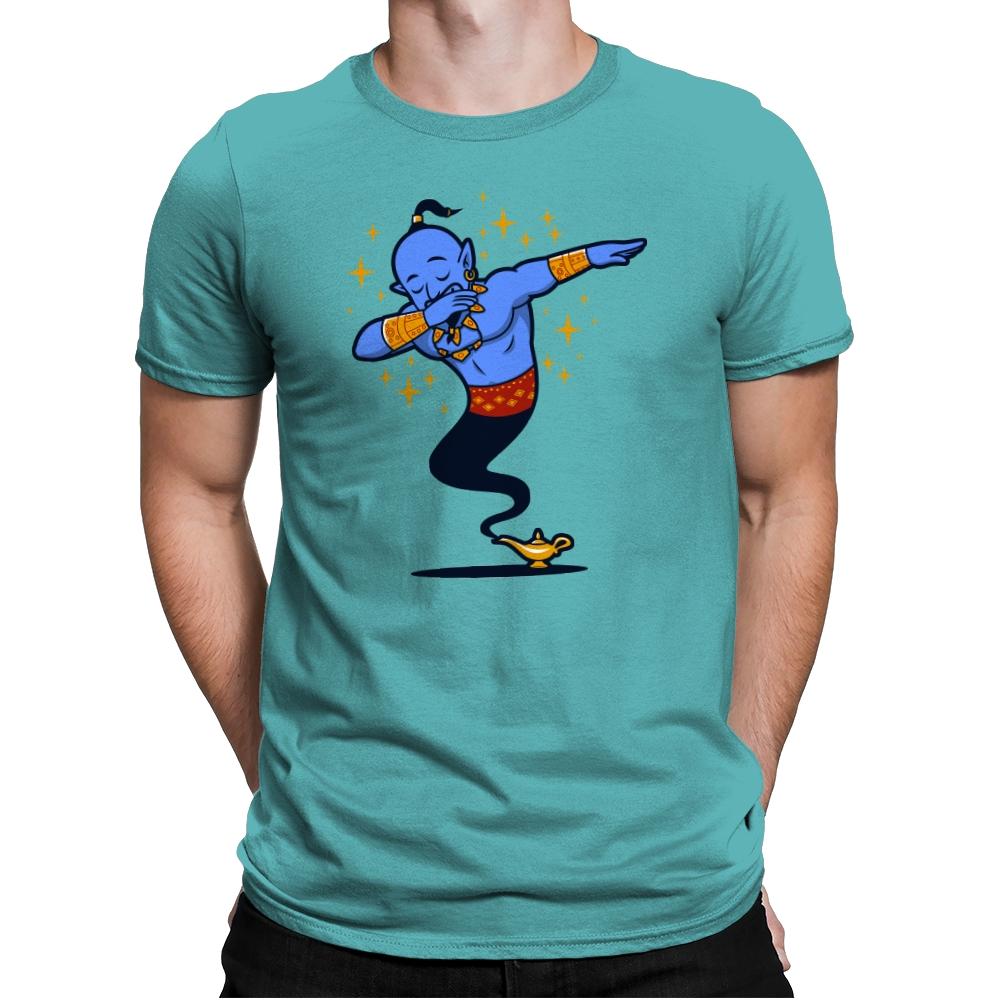 Dabbing Genie, Genie - Mens Premium T-Shirts RIPT Apparel Small / Tahiti Blue
