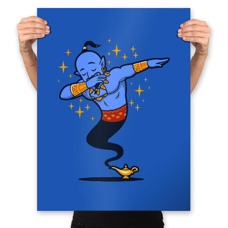 Dabbing Genie, Genie - Prints Posters RIPT Apparel 18x24 / Royal