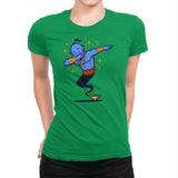 Dabbing Genie, Genie - Womens Premium T-Shirts RIPT Apparel Small / Kelly Green