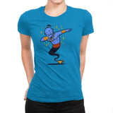 Dabbing Genie, Genie - Womens Premium T-Shirts RIPT Apparel Small / Turquoise