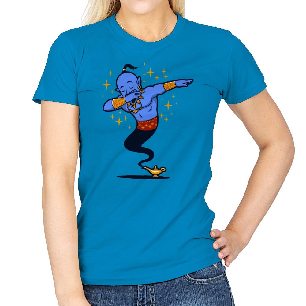 Dabbing Genie, Genie - Womens T-Shirts RIPT Apparel Small / Sapphire