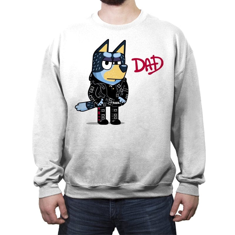 Dad Album! - Crew Neck Sweatshirt Crew Neck Sweatshirt RIPT Apparel Small / White