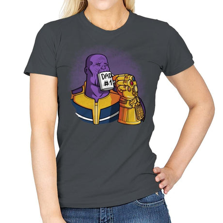 DAD Number 1 - Raffitees - Womens T-Shirts RIPT Apparel Small / Charcoal