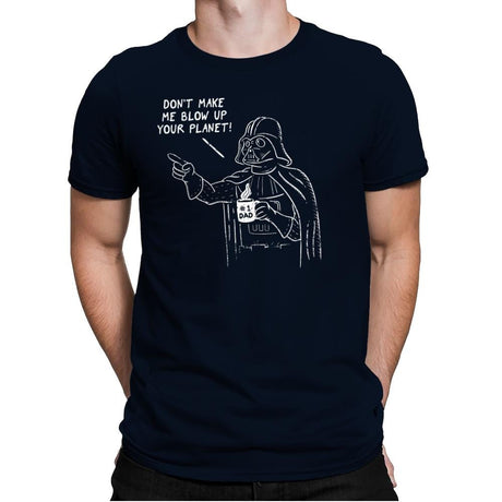 Dad Vader - Mens Premium T-Shirts RIPT Apparel Small / Midnight Navy