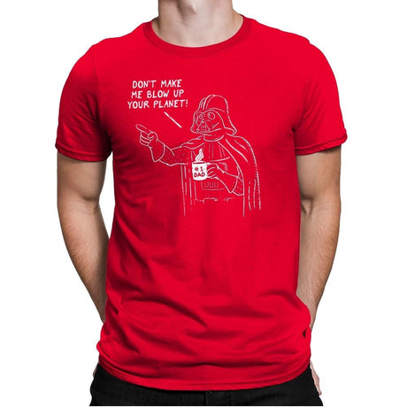 Dad Vader - Mens Premium T-Shirts RIPT Apparel Small / Red