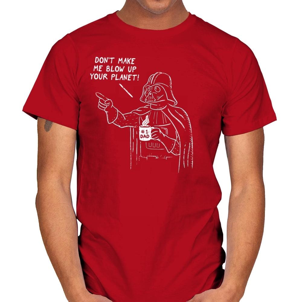 Dad Vader - Mens T-Shirts RIPT Apparel Small / Red