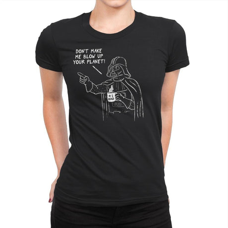Dad Vader - Womens Premium T-Shirts RIPT Apparel Small / Black
