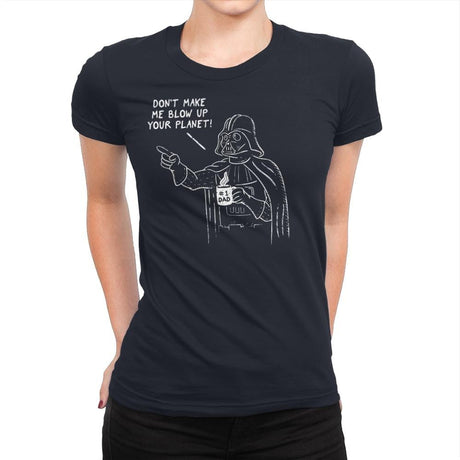 Dad Vader - Womens Premium T-Shirts RIPT Apparel Small / Midnight Navy