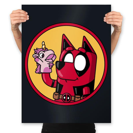 Dadpool! - Prints Posters RIPT Apparel 18x24 / Black