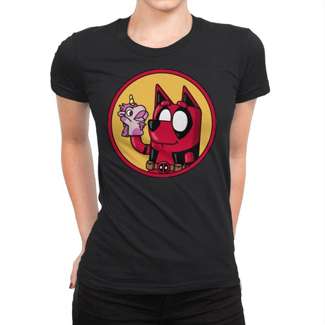 Dadpool! - Womens Premium T-Shirts RIPT Apparel Small / Black