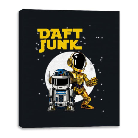Daft Junk - Canvas Wraps Canvas Wraps RIPT Apparel 16x20 / Black
