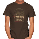 Damn Fine Coffee Stout Exclusive - Mens T-Shirts RIPT Apparel Small / Dark Chocolate