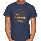 Damn Fine Coffee Stout Exclusive - Mens T-Shirts RIPT Apparel Small / Navy