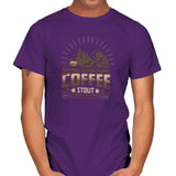 Damn Fine Coffee Stout Exclusive - Mens T-Shirts RIPT Apparel Small / Purple