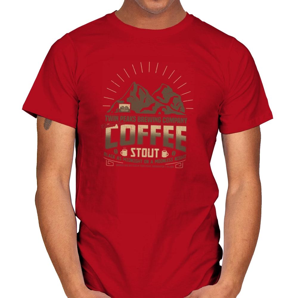 Damn Fine Coffee Stout Exclusive - Mens T-Shirts RIPT Apparel Small / Red