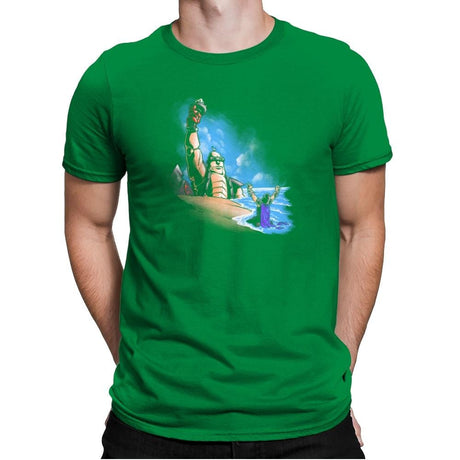 Damn You All to Shell Exclusive - Mens Premium T-Shirts RIPT Apparel Small / Kelly Green