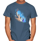 Damn You All to Shell Exclusive - Mens T-Shirts RIPT Apparel Small / Indigo Blue