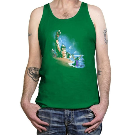 Damn You All to Shell Exclusive - Tanktop Tanktop RIPT Apparel X-Small / Kelly