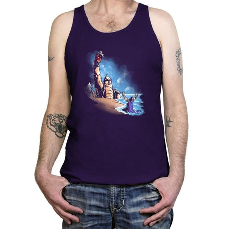 Damn You All to Shell Exclusive - Tanktop Tanktop RIPT Apparel X-Small / Team Purple