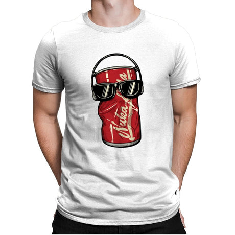 Dancing Atomic Can - Mens Premium T-Shirts RIPT Apparel Small / White