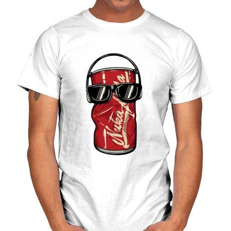 Dancing Atomic Can - Mens T-Shirts RIPT Apparel Small / White