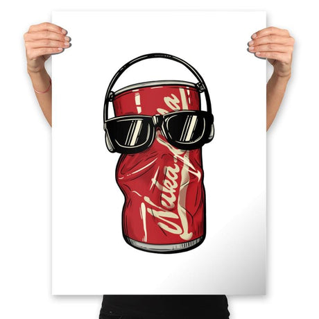 Dancing Atomic Can - Prints Posters RIPT Apparel 18x24 / White
