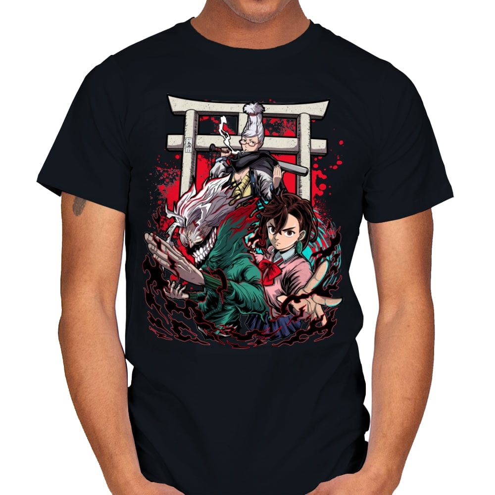 Dandadan Trinity - Mens T-Shirts RIPT Apparel Small / Black