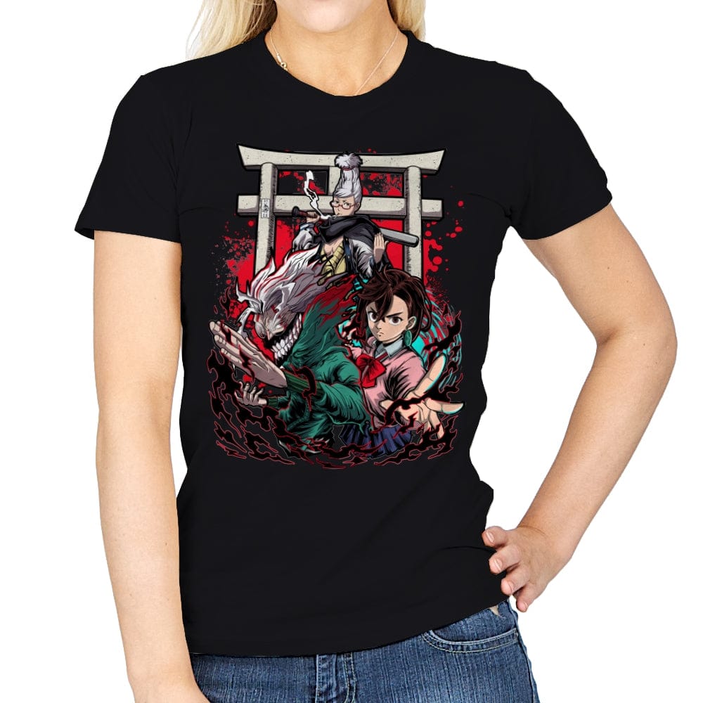 Dandadan Trinity - Womens T-Shirts RIPT Apparel Small / Black