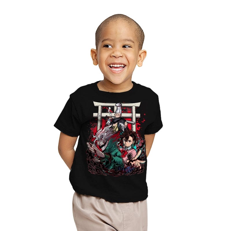 Dandadan Trinity - Youth T-Shirts RIPT Apparel X-small / Black