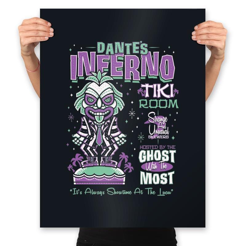 Dante's Tiki Room - Prints Posters RIPT Apparel 18x24 / Black