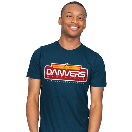 Danvers Aerospace - Mens T-Shirts RIPT Apparel Small / Indigo