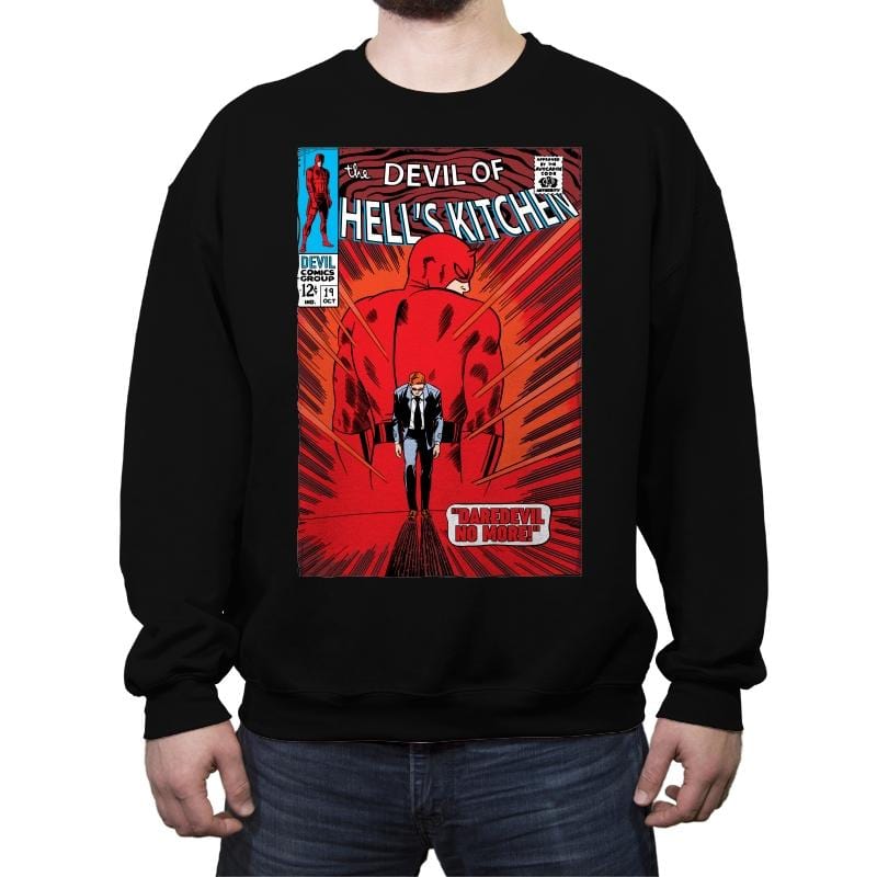 Daredevil No More! - Crew Neck Sweatshirt Crew Neck Sweatshirt RIPT Apparel