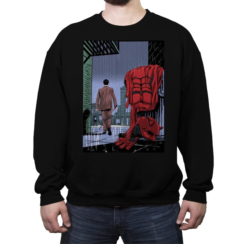 Daredevil No More - Crew Neck Sweatshirt Crew Neck Sweatshirt RIPT Apparel Small / Black