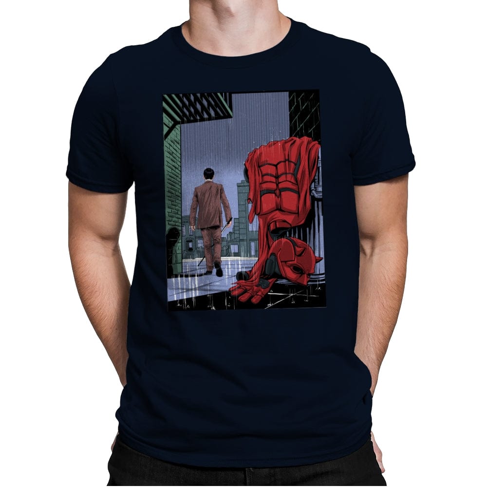 Daredevil No More - Mens Premium T-Shirts RIPT Apparel Small / Midnight Navy