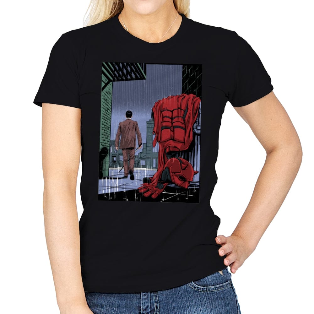 Daredevil No More - Womens T-Shirts RIPT Apparel Small / Black