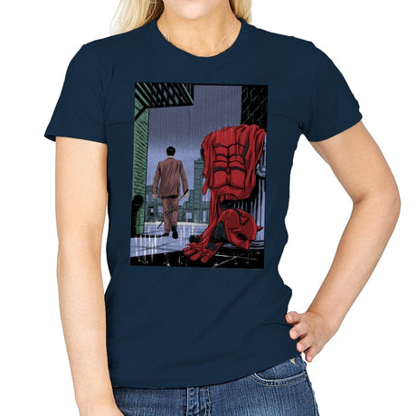 Daredevil No More - Womens T-Shirts RIPT Apparel Small / Navy