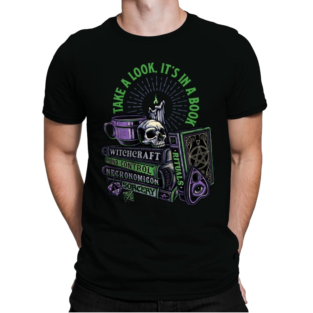 Dark Books - Mens Premium T-Shirts RIPT Apparel Small / Black