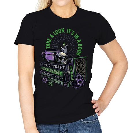 Dark Books - Womens T-Shirts RIPT Apparel Small / Black