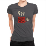 Dark Coffee for a Dark Soul - Womens Premium T-Shirts RIPT Apparel Small / Heavy Metal
