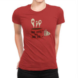 Dark Coffee for a Dark Soul - Womens Premium T-Shirts RIPT Apparel Small / Red