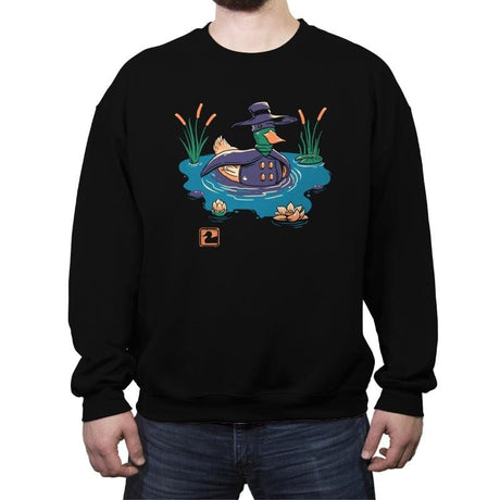 Dark Duck Costume - Crew Neck Sweatshirt Crew Neck Sweatshirt RIPT Apparel Small / Black