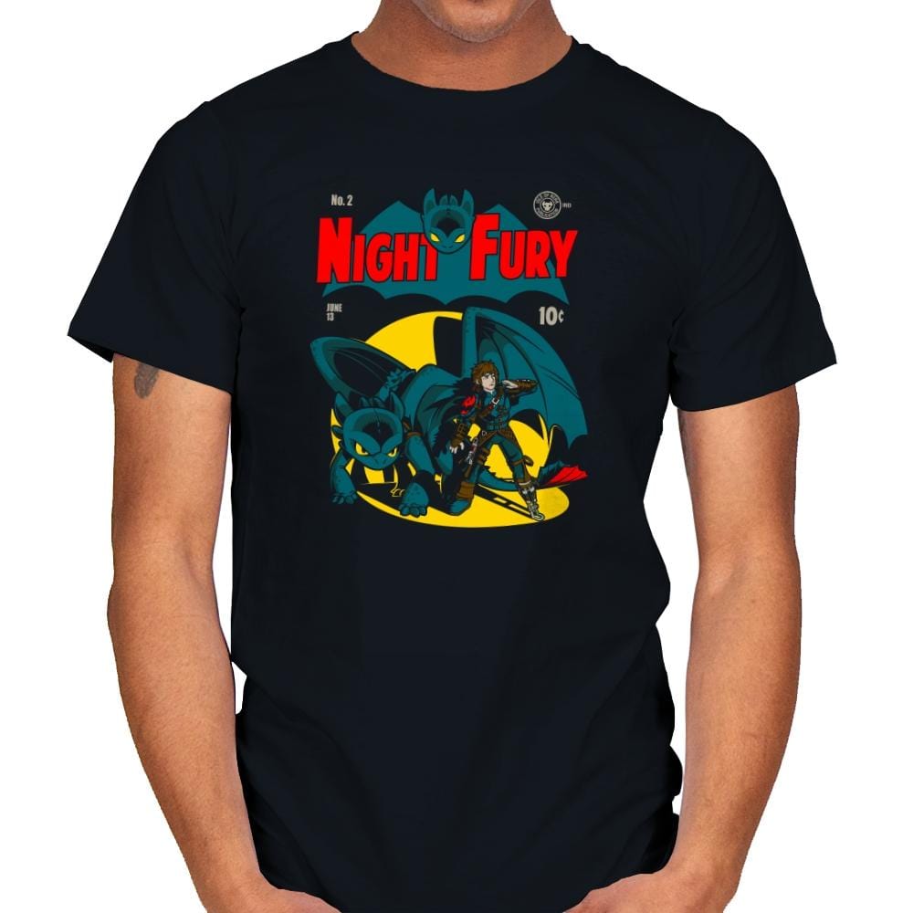 Dark Knight Fury Exclusive - Mens T-Shirts RIPT Apparel Small / Black