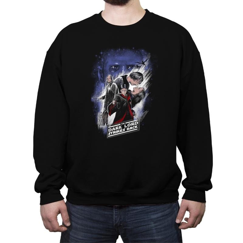 Dark Lord Strikes Back - Crew Neck Sweatshirt Crew Neck Sweatshirt RIPT Apparel