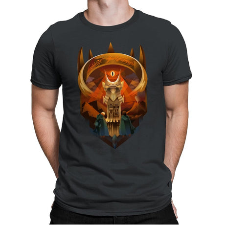Dark Lords Tower - Mens Premium T-Shirts RIPT Apparel Small / Heavy Metal